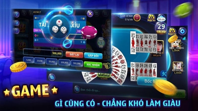 Đặc điểm nổi bật của game bài kích hoạt sđt tặng tiền