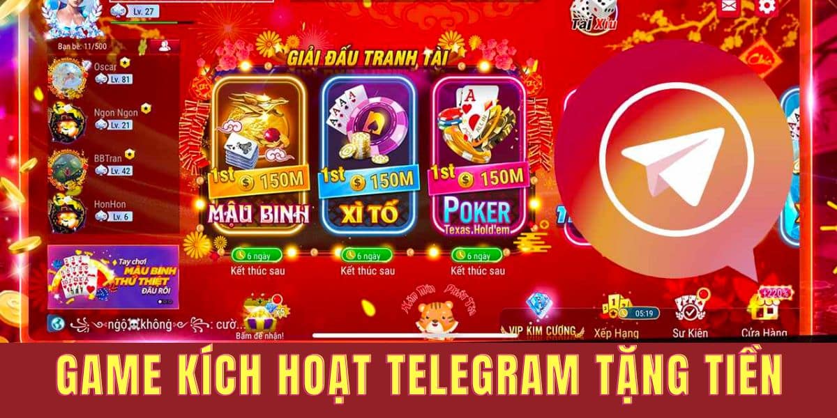 game kích hoạt telegram tặng tiền ảnh bìa