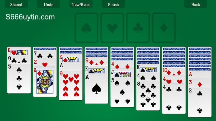 hướng dẫn xếp bài Solitaire cổ điển dễ thắng